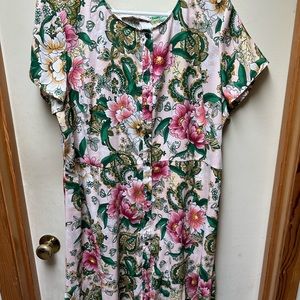 EUC Loft Floral Dress sz16 Plus